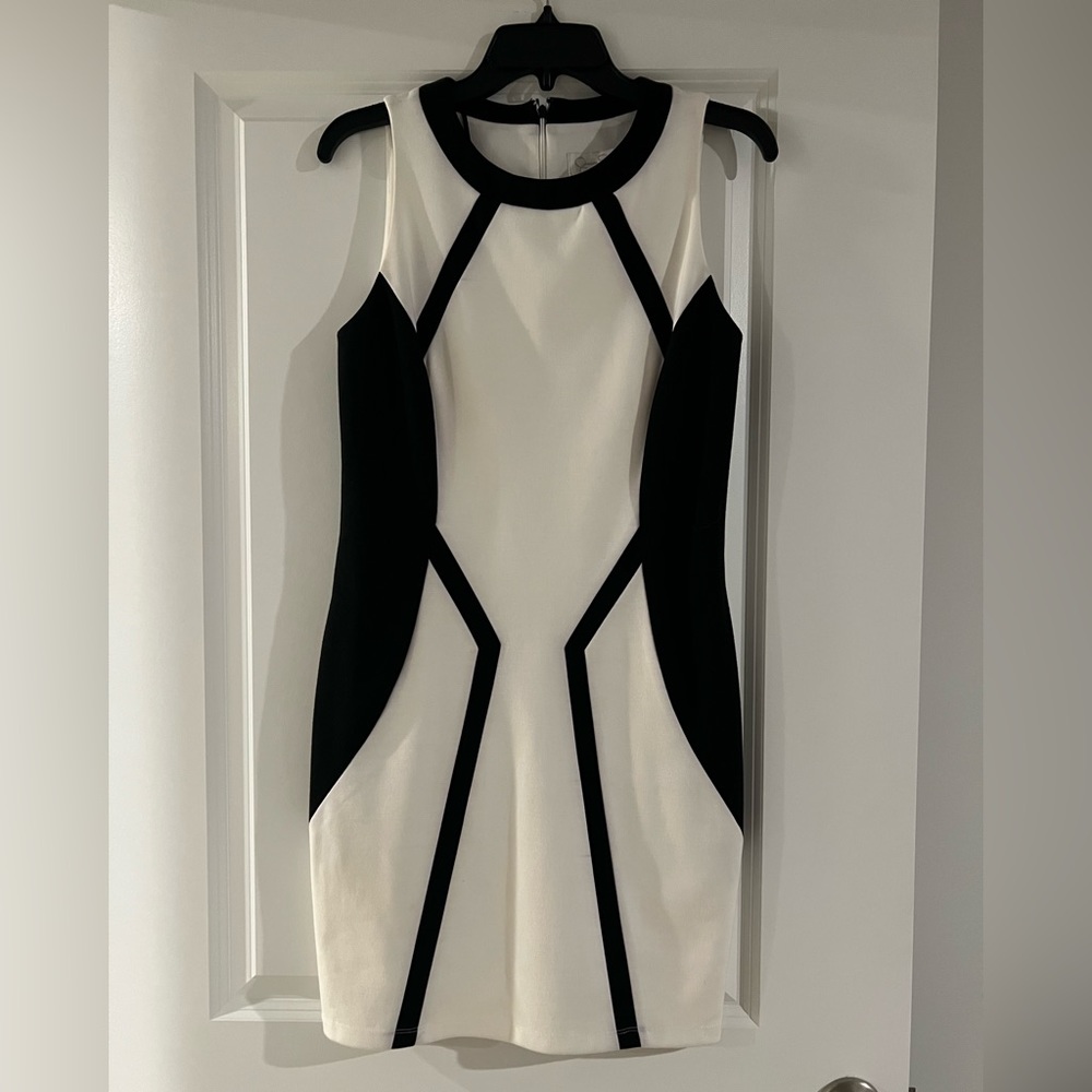 Jessica Simpson Black and White Dress
